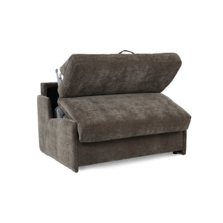 Fotel KIRA bez boków z funkcją spania codziennego stelaż włoski z materacem 90 cm