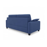 Sofa AURA 2 osobowa z funkcją spania codziennego stelaż włoski z materacem 120 cm na drewnianych nóżkach