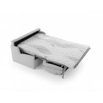 Sofa KIRA bez boków z funkcją spania codziennego stelaż włoski z materacem 120 cm