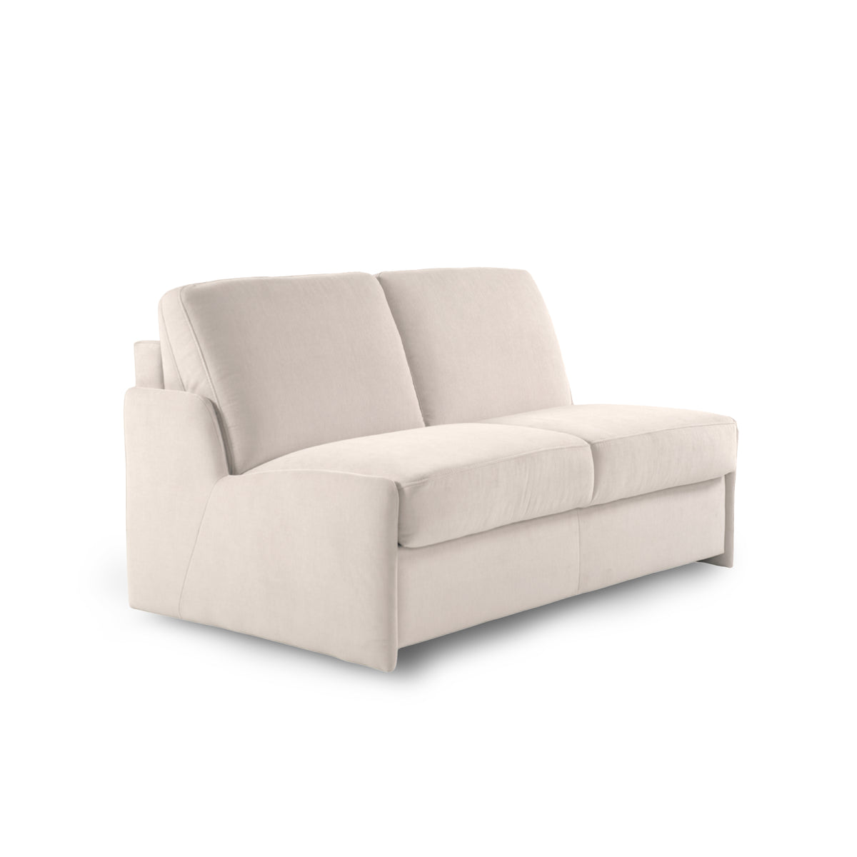 Sofa KIRA bez boków z funkcją spania codziennego stelaż włoski z materacem 160 cm