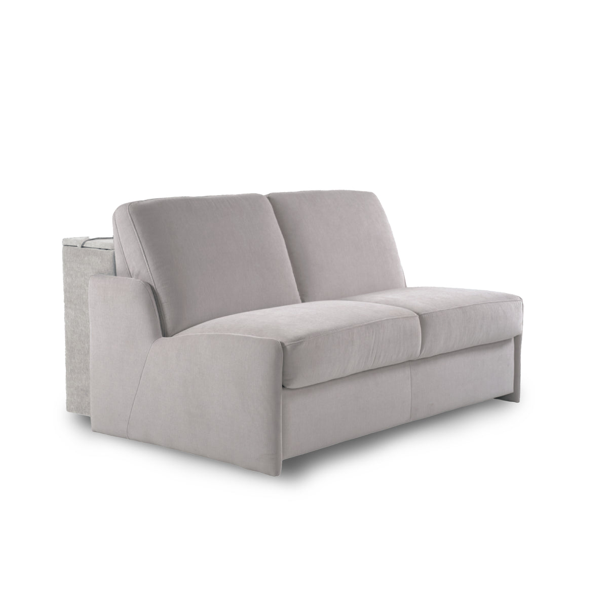 Sofa KIRA bez boków z funkcją spania codziennego stelaż włoski z materacem 120 cm i pojemnikiem