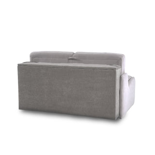 Sofa KIRA bez boków z funkcją spania codziennego stelaż włoski z materacem 120 cm i pojemnikiem