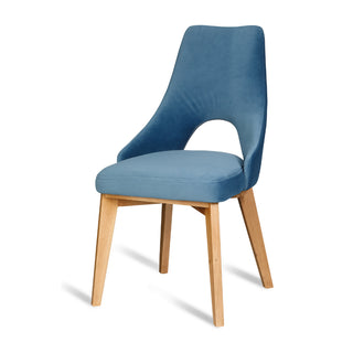 Krzesło tapicerowane SILO na drewnianych nóżkach