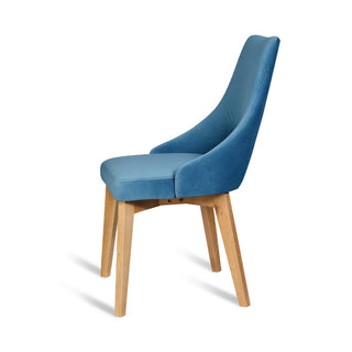 Krzesło tapicerowane SILO na drewnianych nóżkach