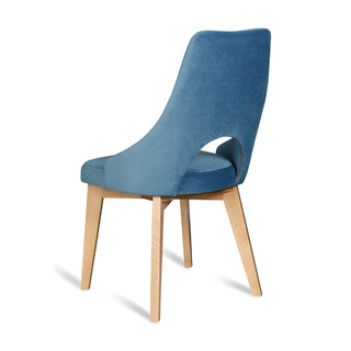 Krzesło tapicerowane SILO na drewnianych nóżkach