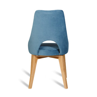 Krzesło tapicerowane SILO na drewnianych nóżkach