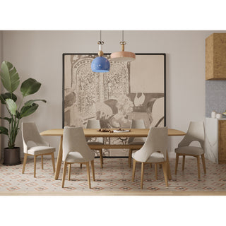 Krzesło tapicerowane SILO na drewnianych nóżkach