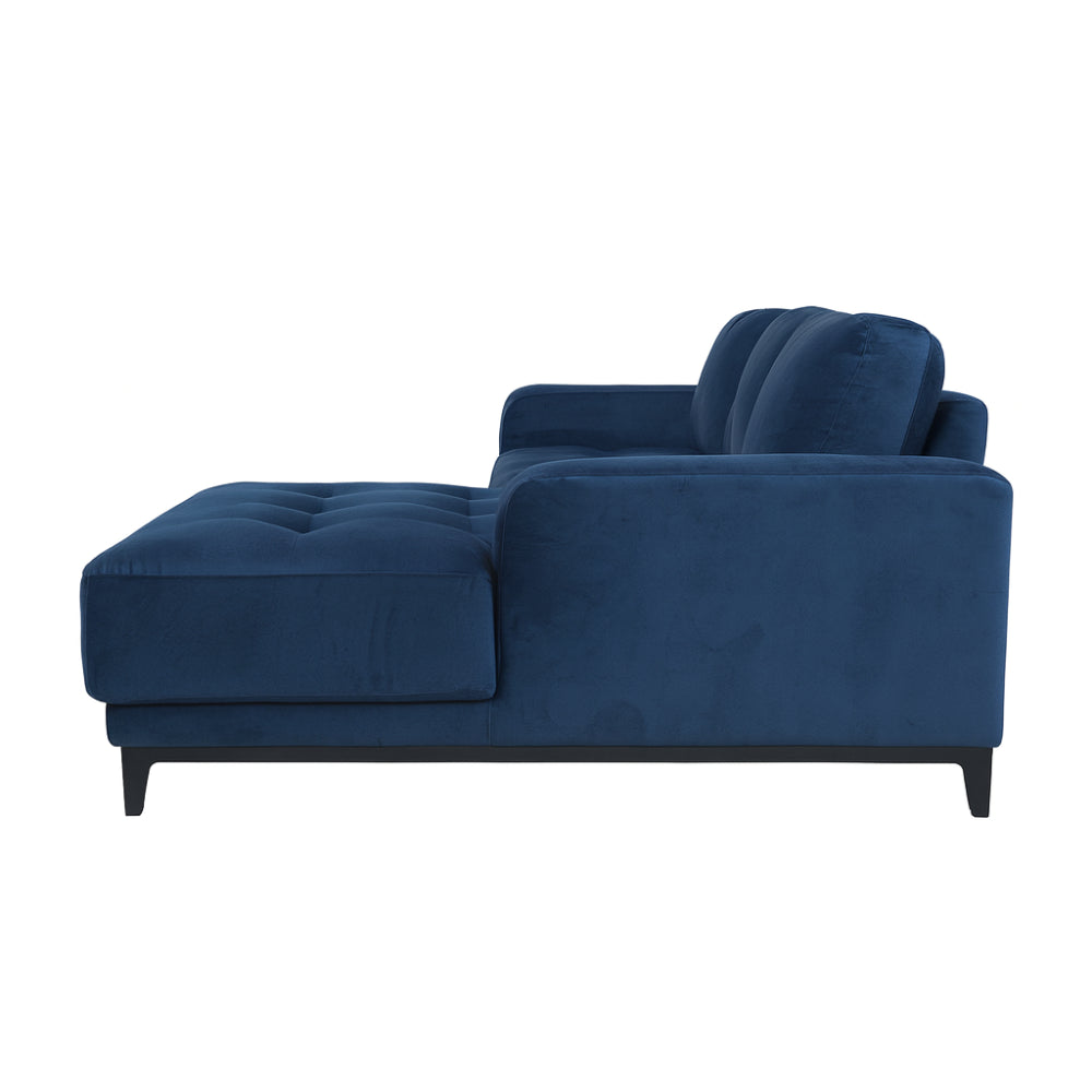 Nowoczesny narożnik LUKE na metalowych nóżkach