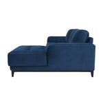 Nowoczesny narożnik LUKE na metalowych nóżkach