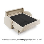 Sofa BELLA 2 osobowa z funkcją spania stelaż włoski z materacem 120 cm