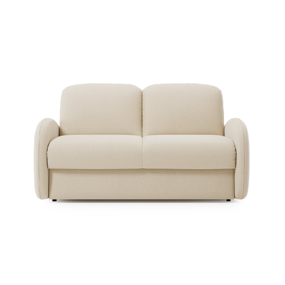 Sofa BELLA 2 osobowa z funkcją spania stelaż włoski z materacem 120 cm