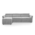 Narożnik NOLA z funkcją spania codziennego stelaż włoski z materacem 120 cm i pojemnikiem na pościel