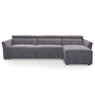 Narożnik NOLA z funkcją spania codziennego stelaż włoski z materacem 140 cm i pojemnikiem na pościel