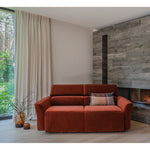 Sofa NOLA 2,5 osobowa z funkcją spania codziennego stelaż włoski z materacem 140 cm