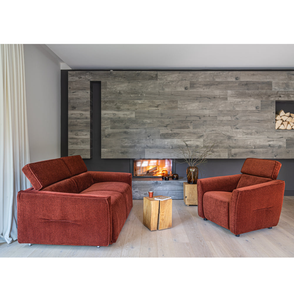 Sofa NOLA 2,5 osobowa z funkcją spania codziennego stelaż włoski z materacem 140 cm