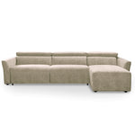 Narożnik NOLA z funkcją spania codziennego stelaż włoski z materacem 160 cm i pojemnikiem na pościel