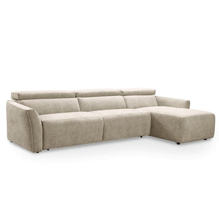 Narożnik NOLA z funkcją spania codziennego stelaż włoski z materacem 160 cm i pojemnikiem na pościel