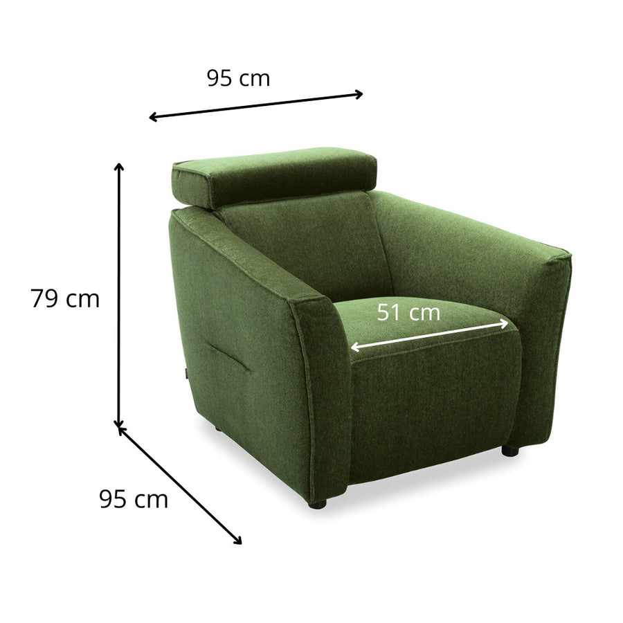 Fotel NOLA wypoczynkowy ze skrzynią pod siedziskiem