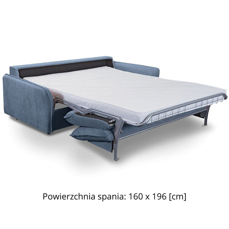 NUNO 3-seater sofa with daily sleeping function, Italian frame with a 160 cm mattress