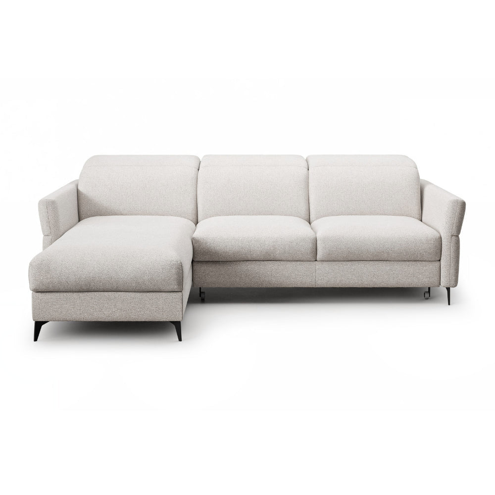LUSH round corner sofa with sleeping function and large bedding container
