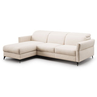 Narożnik RONDA z funkcją spania oraz pojemnikiem na pościel i ruchomymi zagłówkami