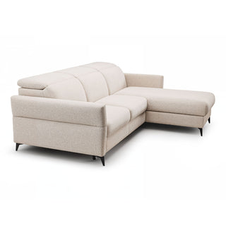 Narożnik RONDA z funkcją spania oraz pojemnikiem na pościel i ruchomymi zagłówkami