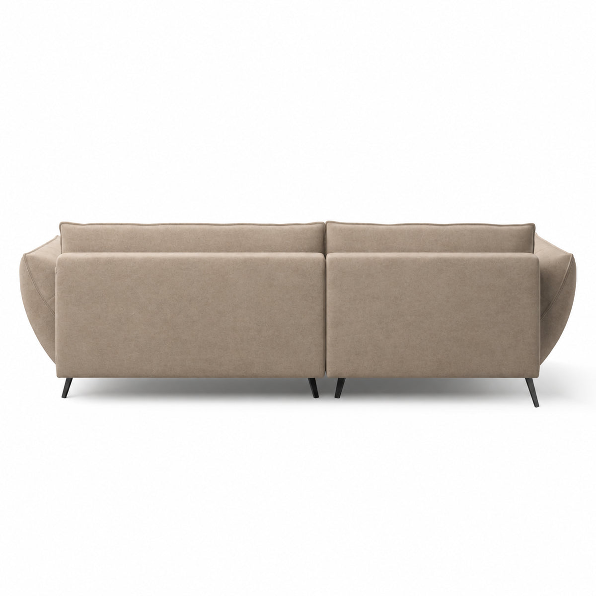 LUSH round corner sofa with sleeping function and large bedding container