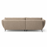 LUSH round corner sofa with sleeping function and large bedding container
