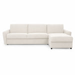 DOLLY corner sofa with daily sleeping function, Italian frame, 160 cm mattress and bedding container, right side