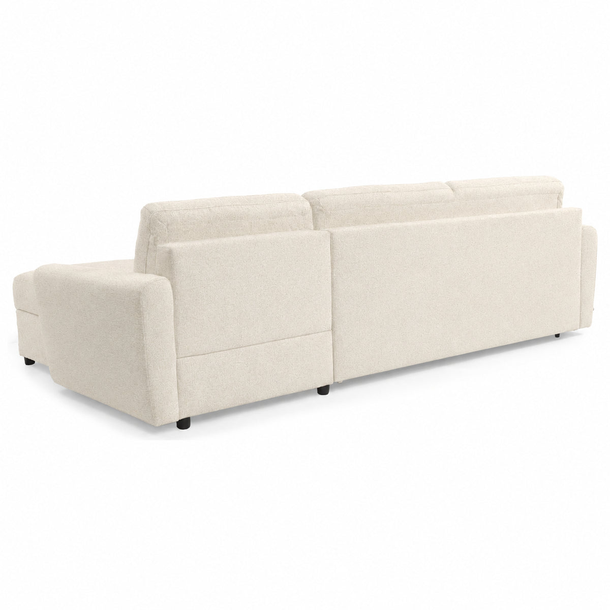 DOLLY corner sofa with daily sleeping function, Italian frame, 160 cm mattress and bedding container, right side