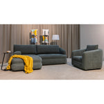 Narożnik LUSH obły z funkcją spania i pojemnikiem bez boku