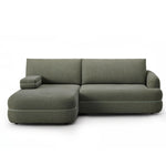 Narożnik LUSH obły z funkcją spania i pojemnikiem bez boku