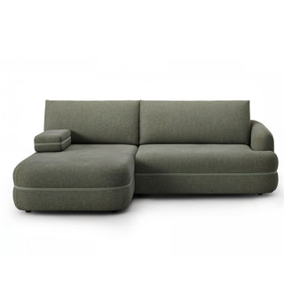 Narożnik LUSH obły z funkcją spania i pojemnikiem bez boku