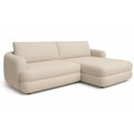 Narożnik LUSH obły z funkcją spania i pojemnikiem na pościel duży