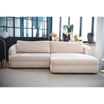 Narożnik LUSH obły z funkcją spania i pojemnikiem na pościel duży