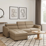 Narożnik MASSIMO rozkładany z pojemnikiem i ruchomymi zagłówkami