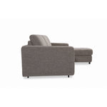 OLBIA Corner Sofa Bed for Everyday Sleeping with PRO Italian Sofa Bed Mechanism, 120 cm Mattress, Bedding Storage Compartment and Two Headrests