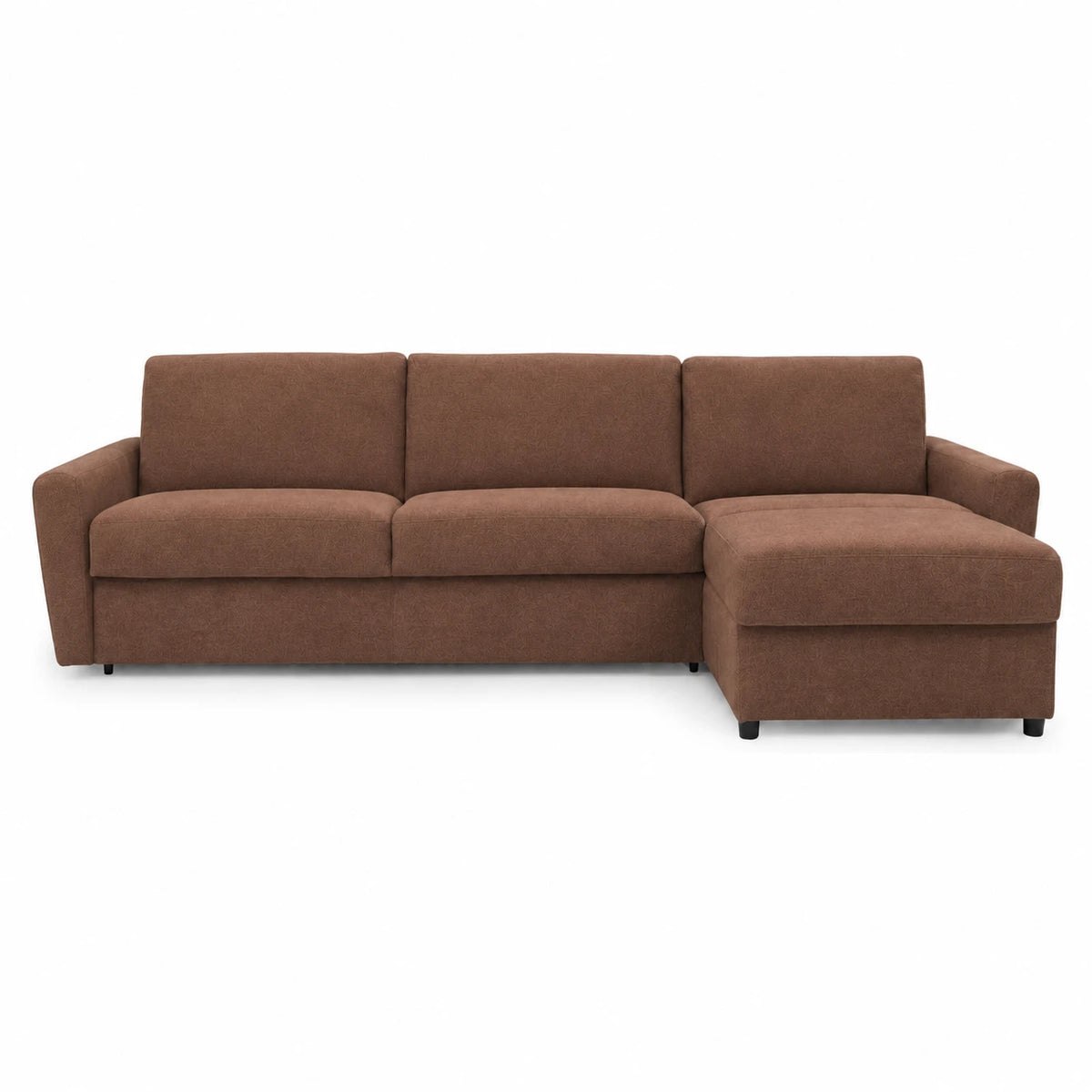 DOLLY corner sofa with daily sleeping function, Italian frame, 160 cm mattress and bedding container