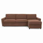 DOLLY corner sofa with daily sleeping function, Italian frame, 160 cm mattress and bedding container