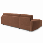 DOLLY corner sofa with daily sleeping function, Italian frame, 160 cm mattress and bedding container