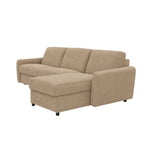 DOLLY corner sofa with daily sleeping function, Italian frame, 160 cm mattress and bedding container