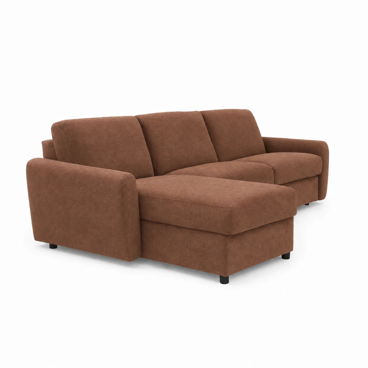 DOLLY corner sofa with daily sleeping function, Italian frame, 160 cm mattress and bedding container
