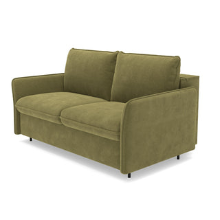 Sofa NUNO 2 osobowa z funkcją spania codziennego stelaż włoski z materacem 120 cm i pojemnikiem