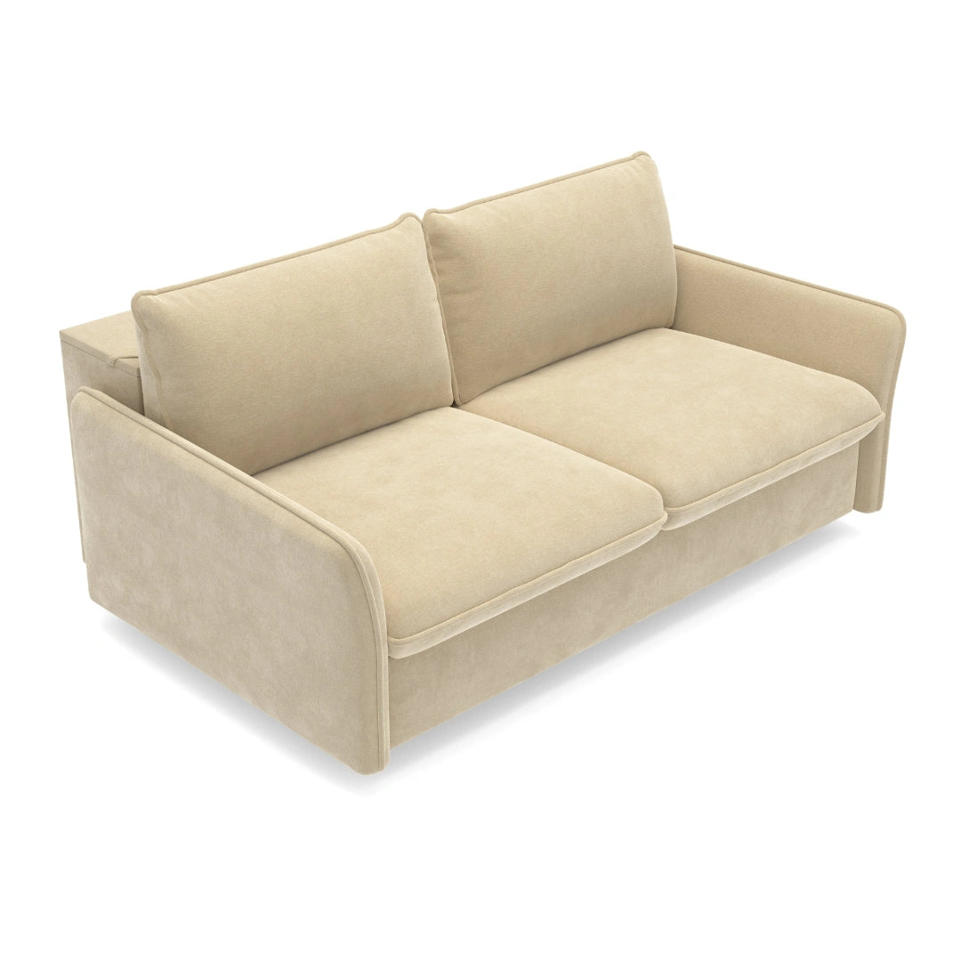 Sofa NUNO 2,5 osobowa z funkcją spania codziennego stelaż włoski z materacem 140 cm i pojemnikiem