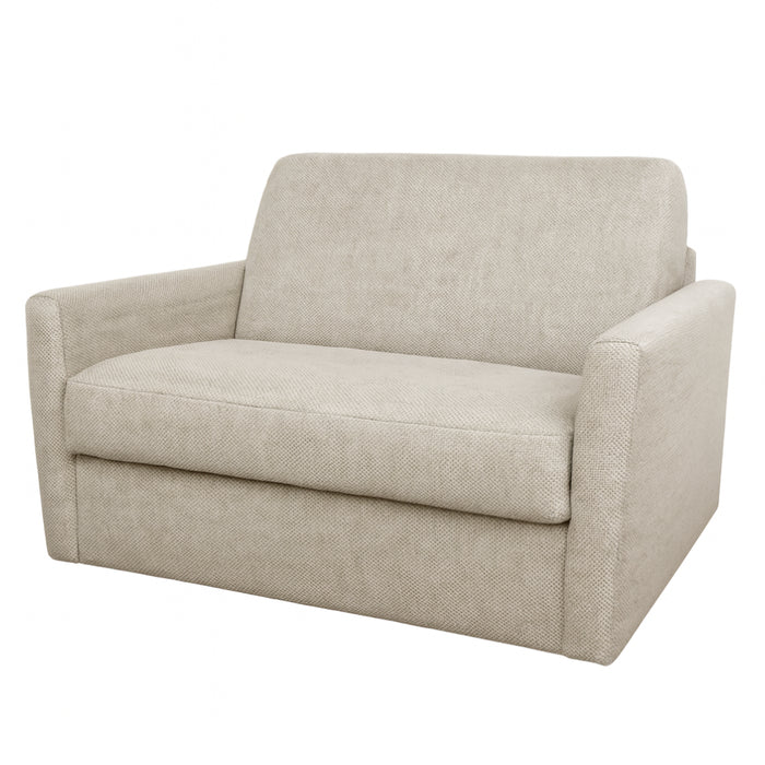 Fotel RADIUS z funkcją spania codziennego stelaż włoski z materacem 80 cm