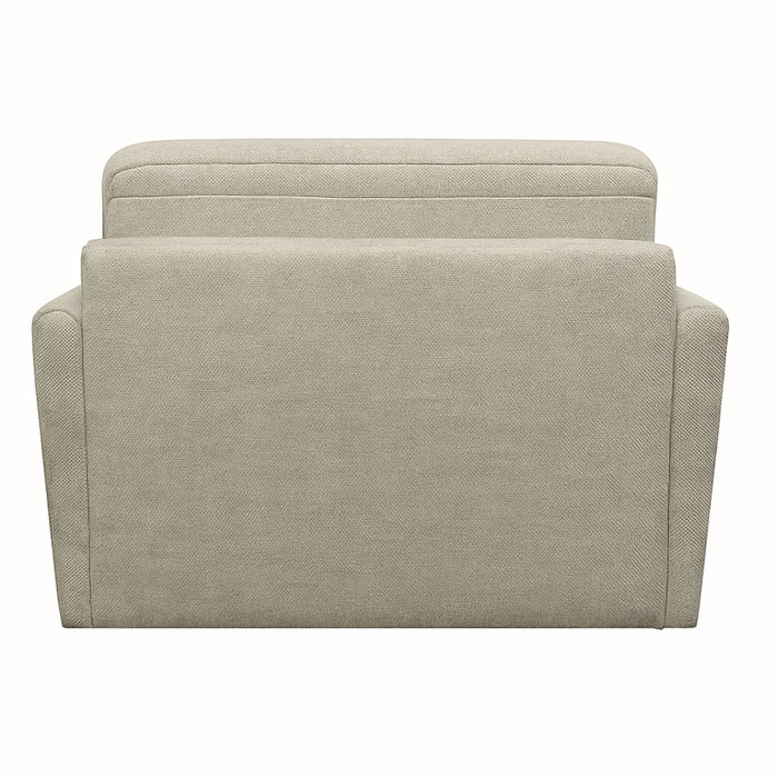 Fotel RADIUS z funkcją spania codziennego stelaż włoski z materacem 80 cm