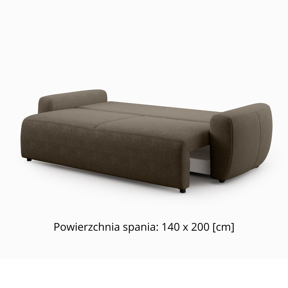 Sofa SHAGGY z funkcją spania i pojemnikiem