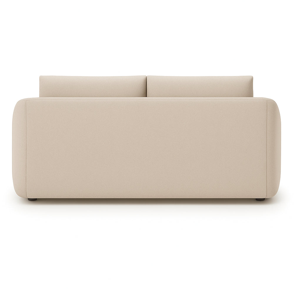 Sofa Lush obła rozkładana z pojemnikiem na pościel