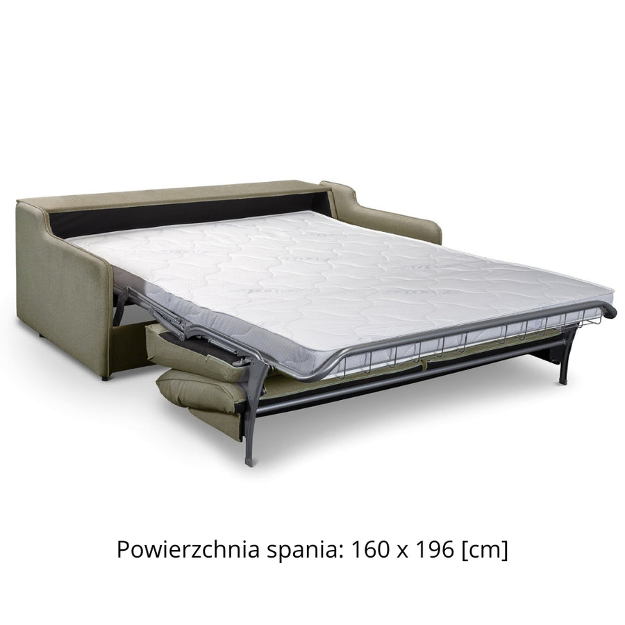 Sofa SOL 3 seater with sleeping function Italian frame with mattress 160 cm