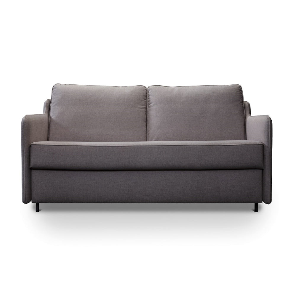 Sofa SOL 2 osobowa z funkcją spania stelaż włoski z materacem 120 cm i pojemnikiem